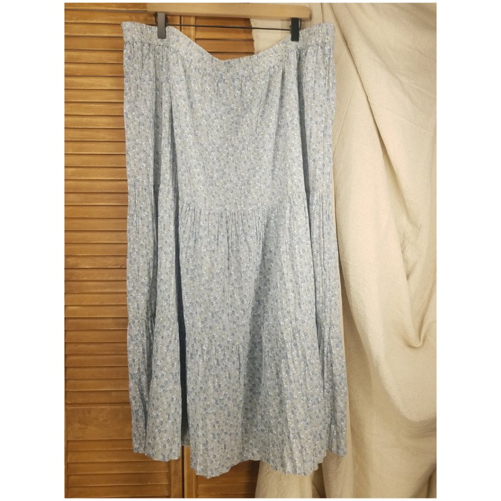 Cabin Creek Vintage Size 20W Floral Bohemian Meadow Skirt